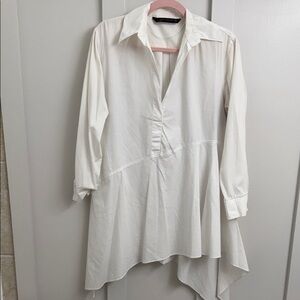 Zara White Button Down Shirt